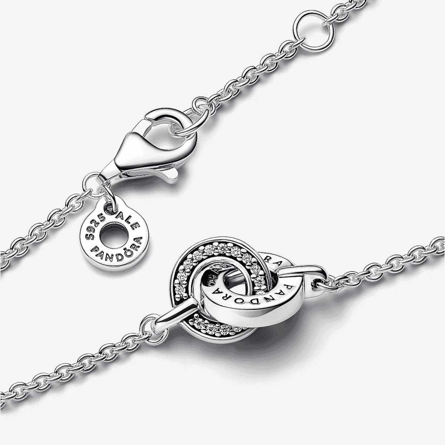Joyer A Pandora  | Pulsera Pav Entrelazado Pandora Signature
