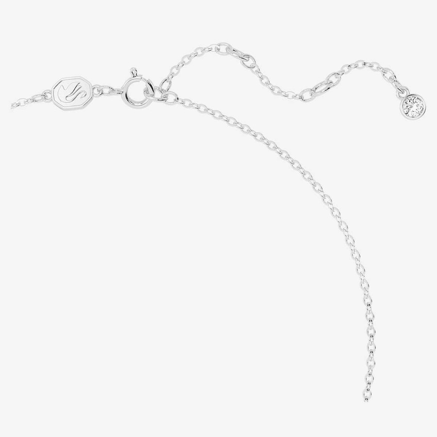 Joyer A Swarovski  | Collar Volta Swarovski Ba Ado En Rodio