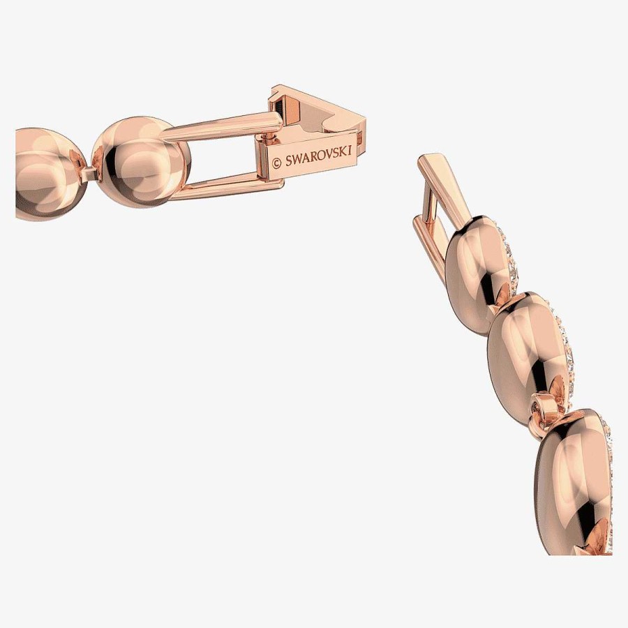 Joyer A Swarovski  | Pulsera Angelic Swarovski Chapada En Oro Rosa