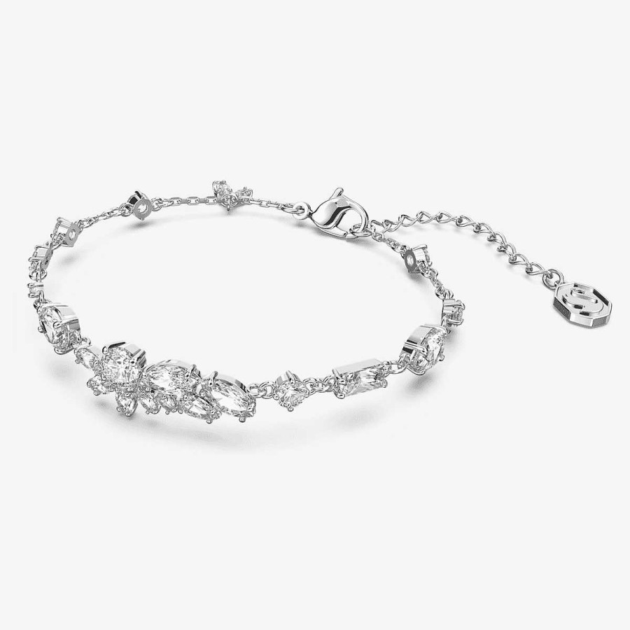 Joyer A Swarovski  | Pulsera Gema Swarovski Ba Ada En Rodio