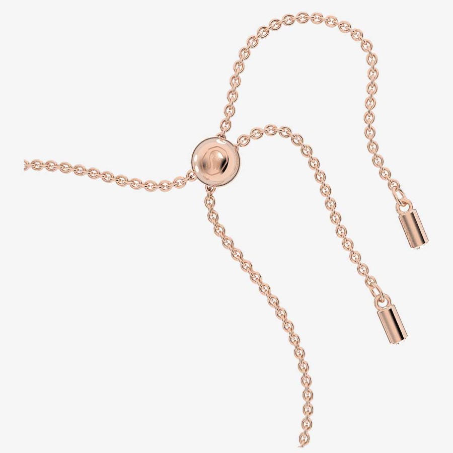 Joyer A Swarovski  | Pulsera Signum Swarovski Chapada En Oro Rosa