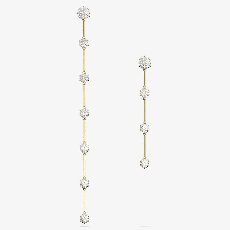 Joyer A Swarovski  | Pendientes Constella Asim Tricos Swarovski Chapados En Oro