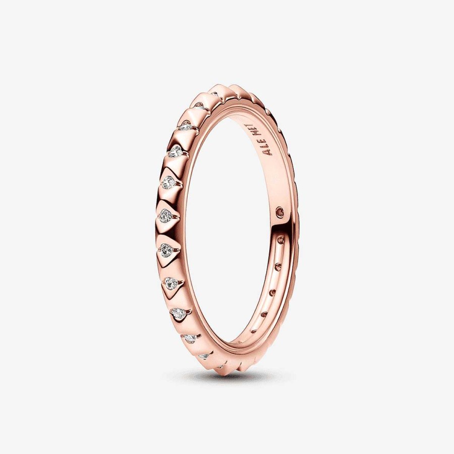 Joyer A Pandora  | Anillo Pir Mides De Pandora Me, Chapado En Oro Rosa