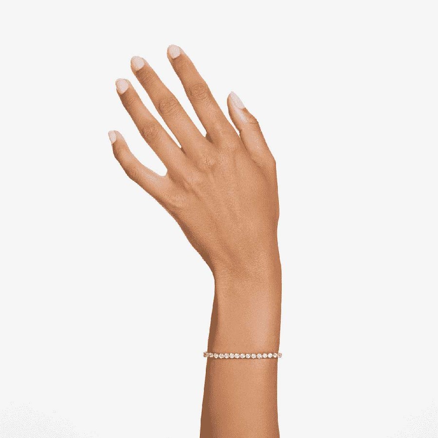 Joyer A Swarovski  | Pulsera Matrix Tennis Swarovski Ba Ada En Rodio