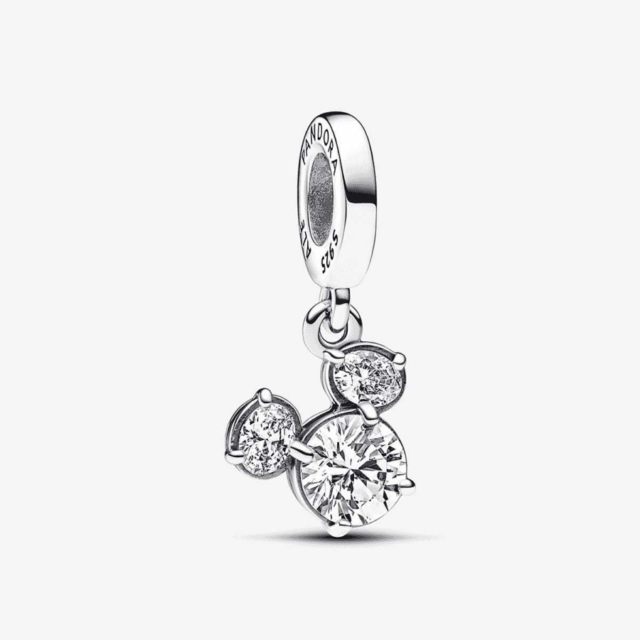 Joyer A Pandora  | Charm Colgante Pandora Silueta Cabeza Brillante De Mickey Mouse
