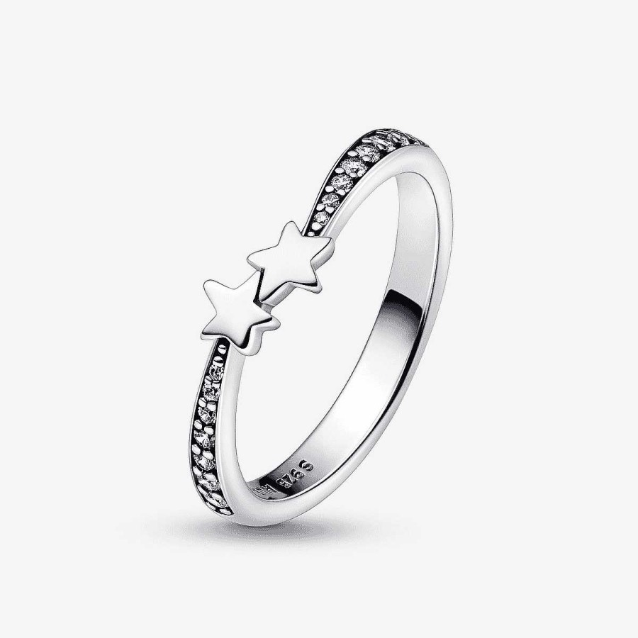 Joyer A Pandora  | Anillo Pandora Brillante Estrella Fugaz