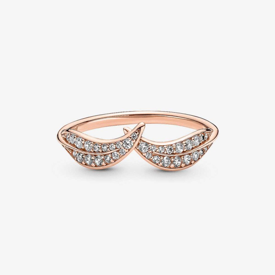 Joyer A Pandora  | Anillo Pandora Hojas Brillantes