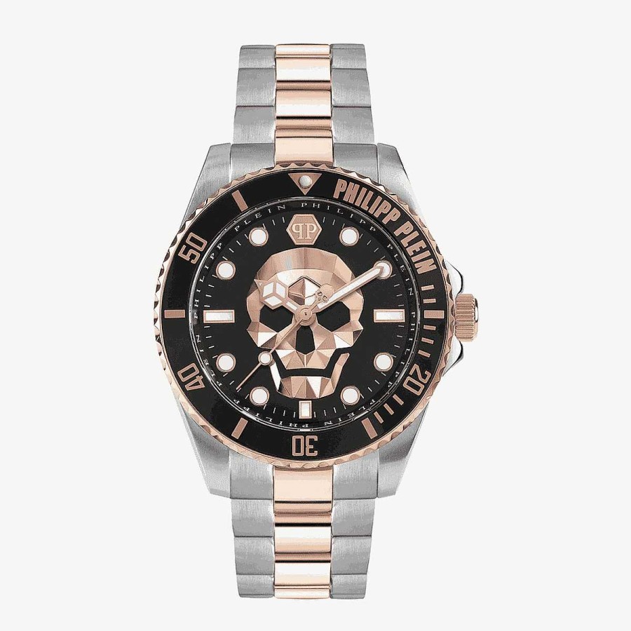 Relojes Philipp Plein  | Reloj Philipp Plein $Kull Diver Brazalete Acero Bicolor