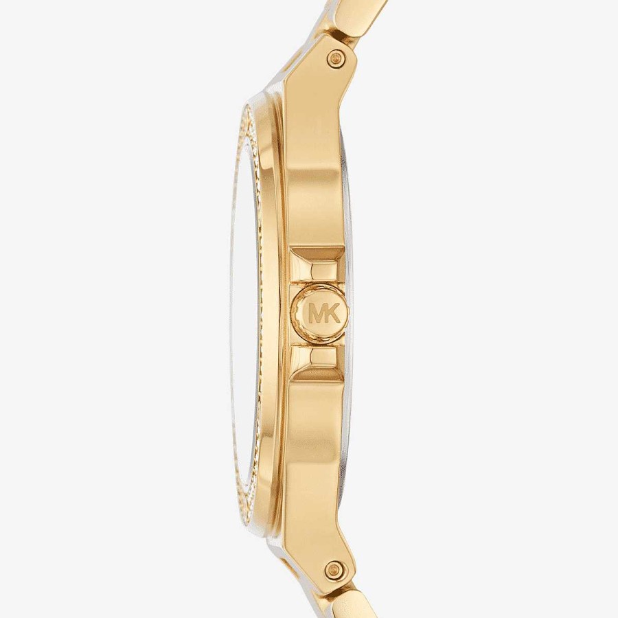 Relojes Michael Kors  | Reloj Michael Kors Lennox Mini Dorado Con Incrustaciones