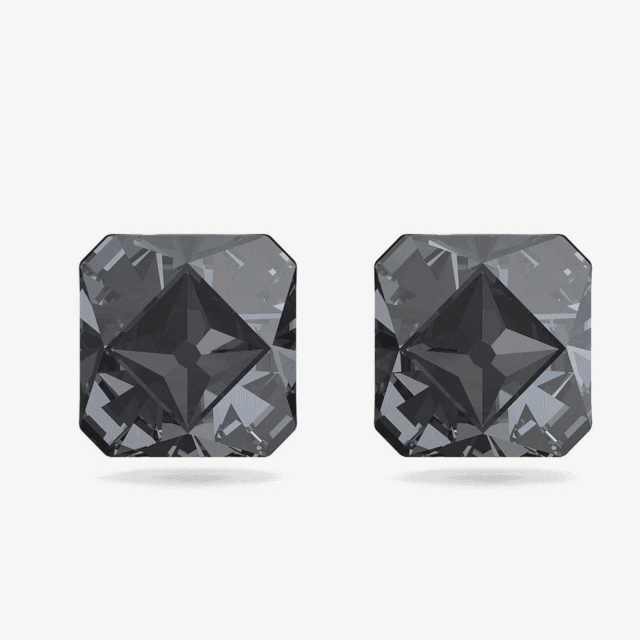 Joyer A Swarovski  | Pendientes De Bot N Ortyx Swarovski Chapados En Rutenio