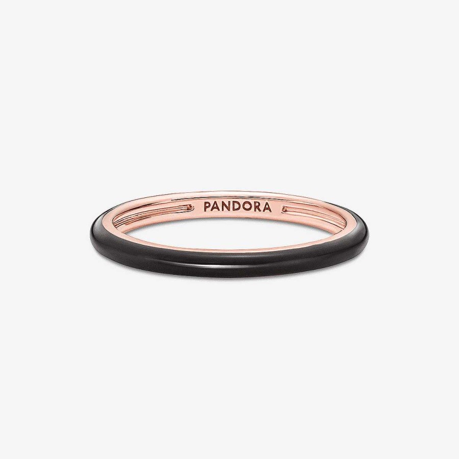 Joyer A Pandora  | Anillo Esmalte Negro Pandora Me