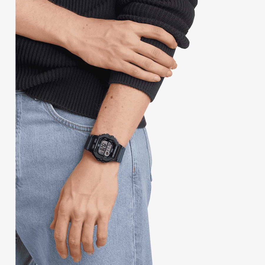 Relojes Casio  | Reloj Casio Collection Pl Stico Azul Caja Rectangular Negra