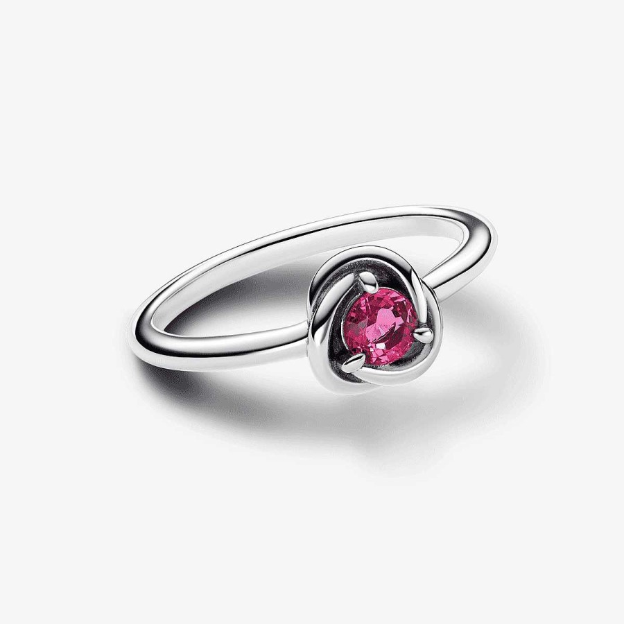 Joyer A Pandora  | Anillo Pandora C Rculo Eternity Rosa
