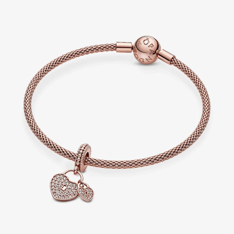 Joyer A Pandora  | Charm Colgante Pandora Candados De Amor