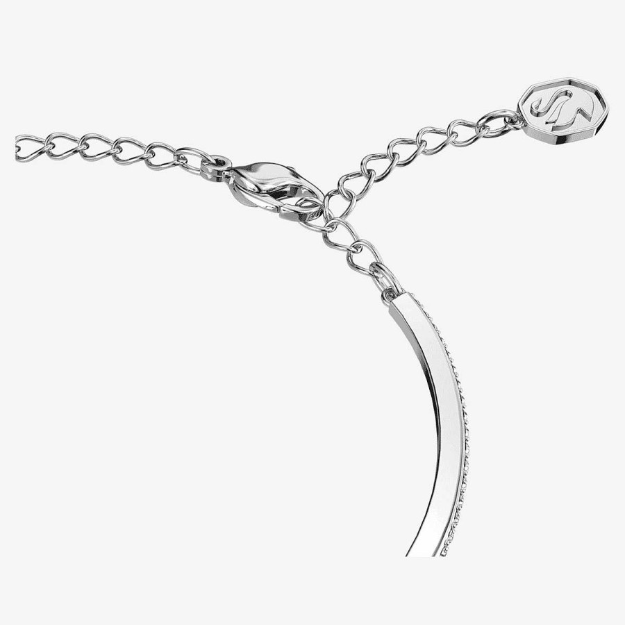 Joyer A Swarovski  | Brazalete Millenia Swarovski Ba Ado En Rodio