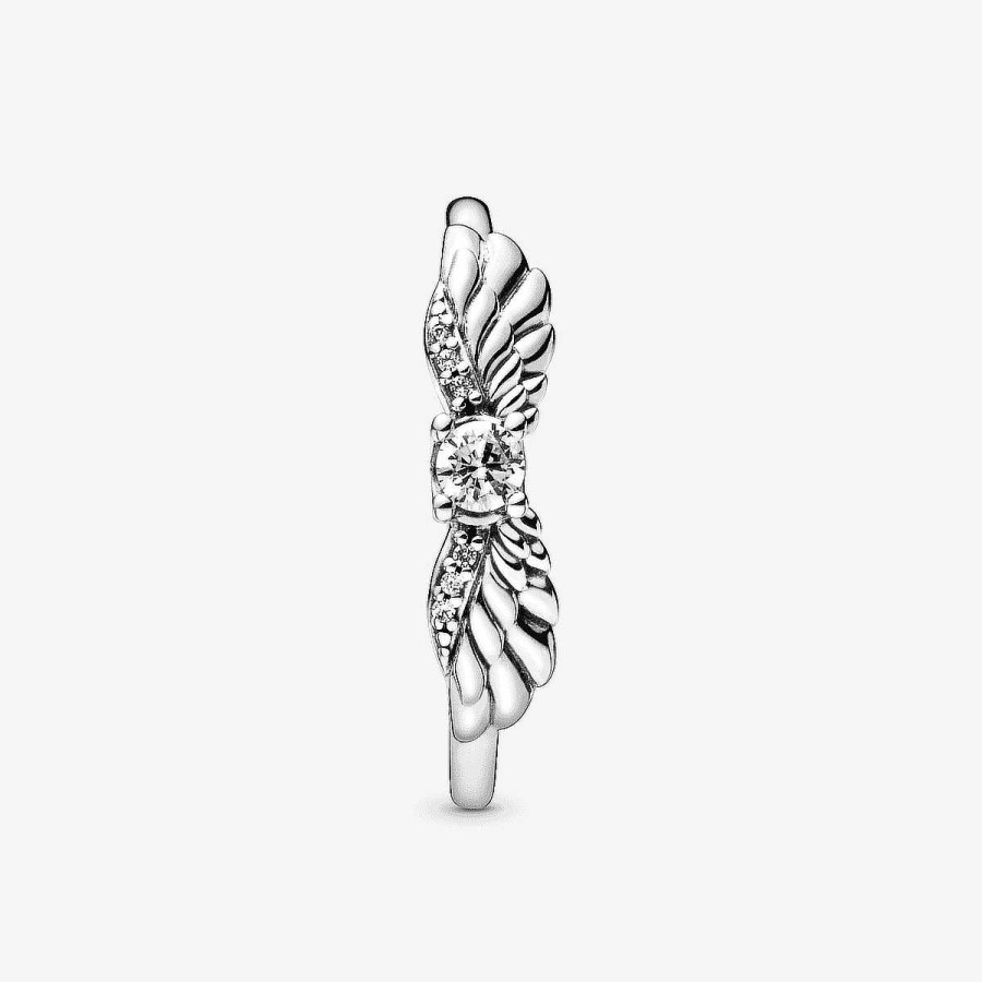 Joyer A Pandora  | Anillo Pandora Alas De Ngel Brillantes