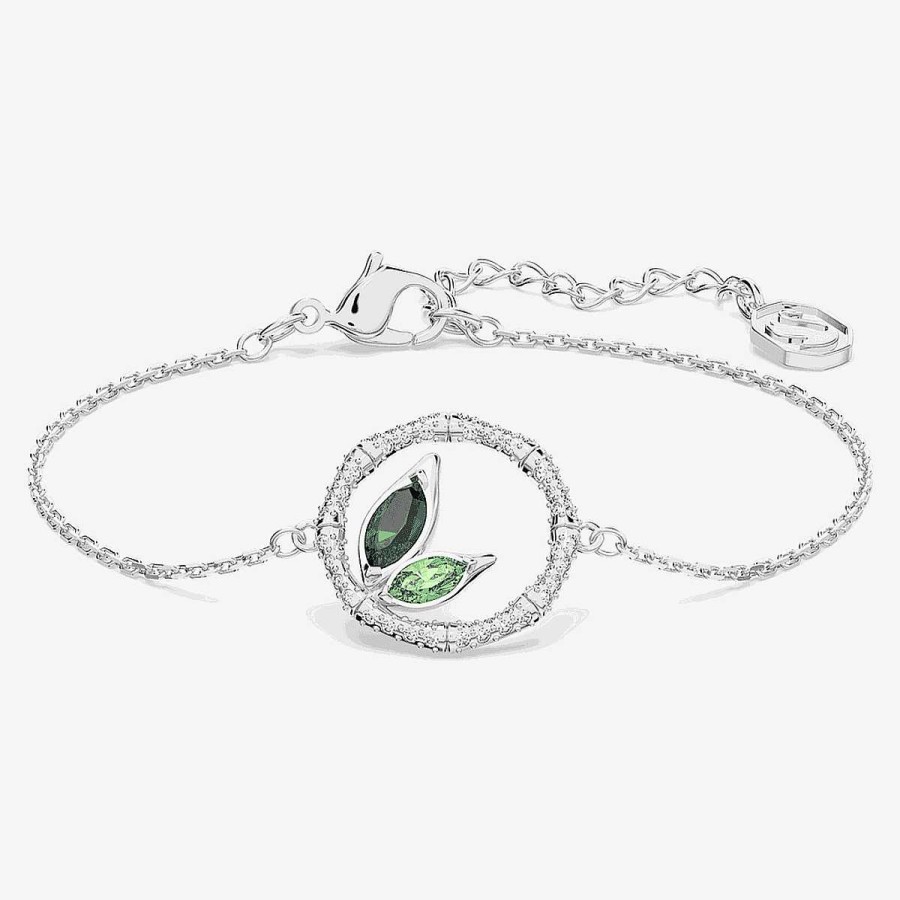Joyer A Swarovski  | Pulsera Dellium Swarovski Ba Ada En Rodio