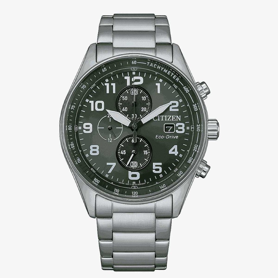Relojes Citizen  | Reloj Citizen Of Collection Cron Grafo Esfera Verde