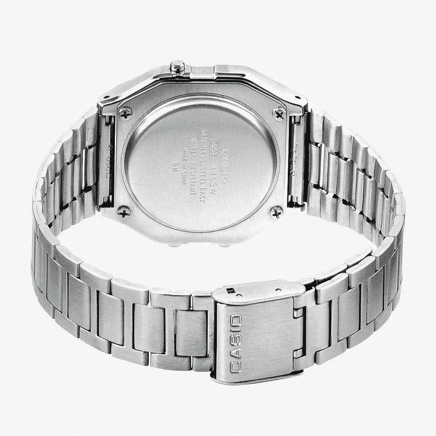 Relojes Casio  | Reloj Casio Vintage Mini Acero Plateado Esfera Negra