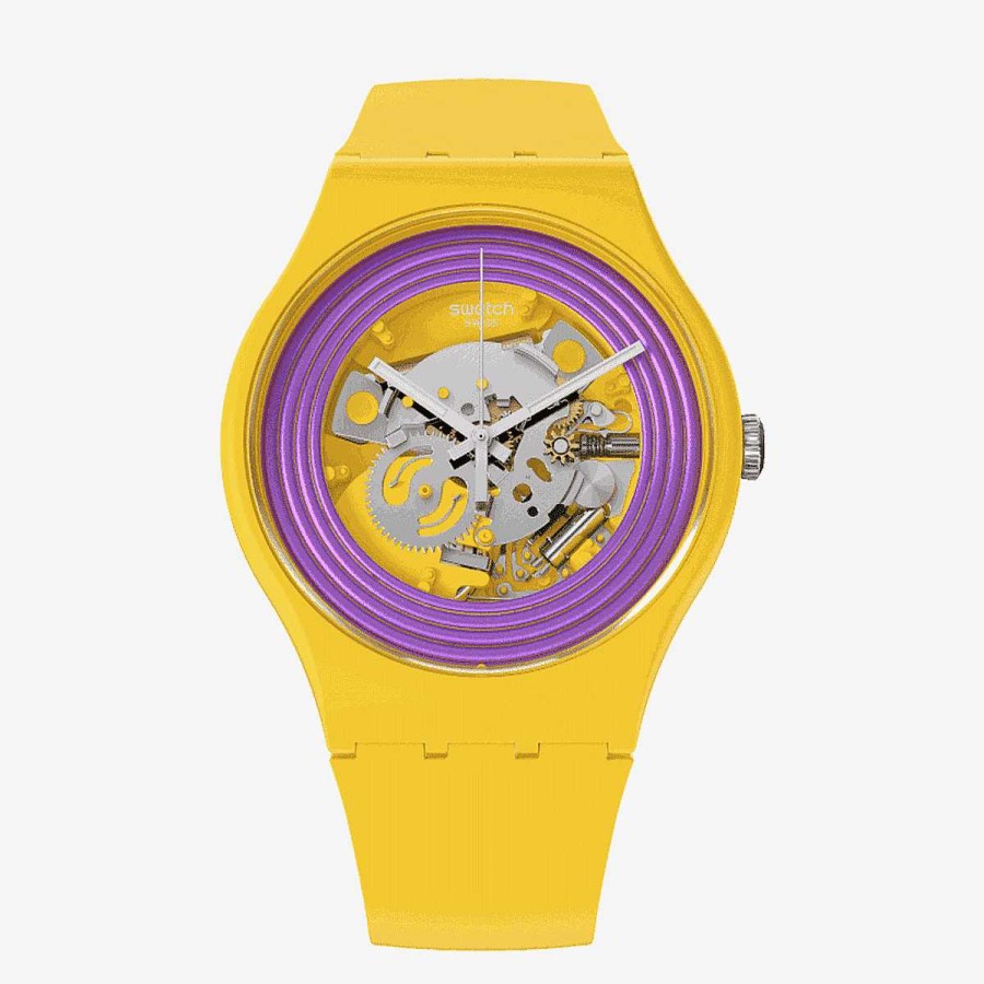 Relojes Swatch  | Reloj Swatch Purple Rings Yellow