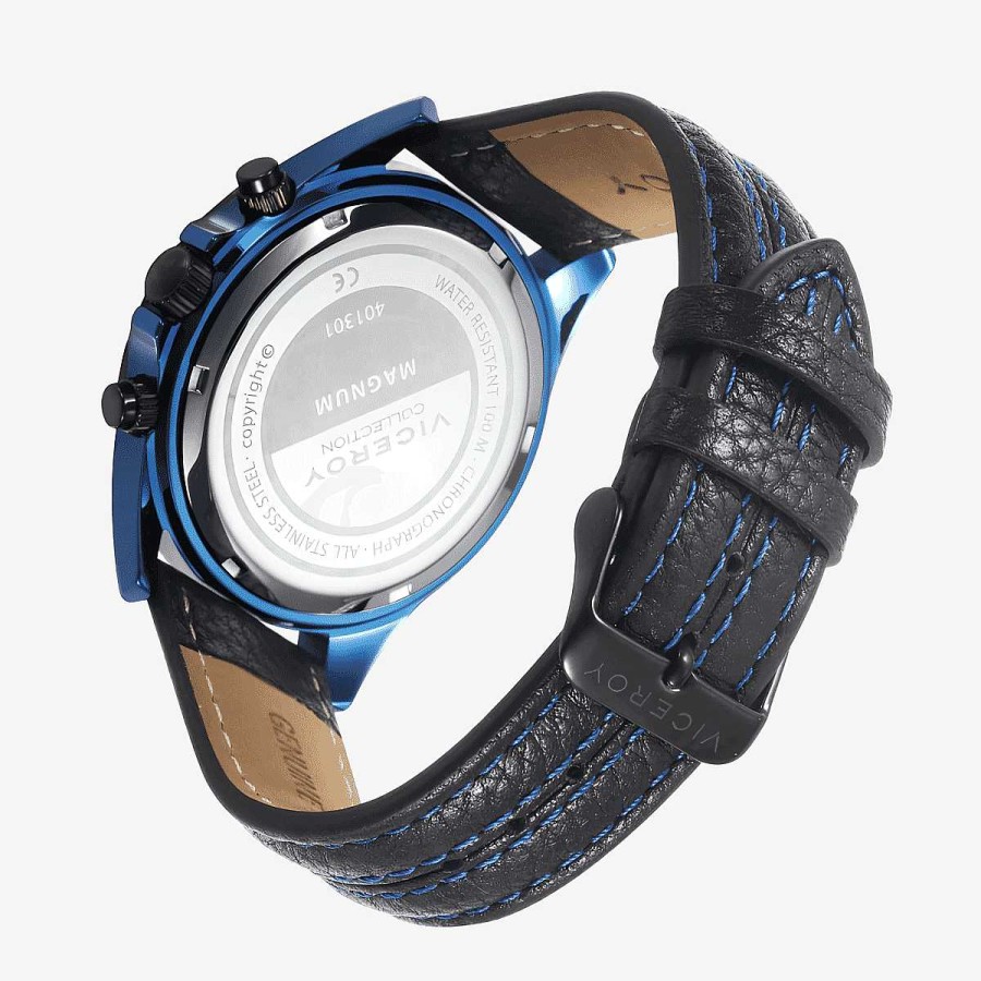 Relojes Viceroy  | Reloj Viceroy Magnum, Brazalete Piel Azul, Esfera Azul