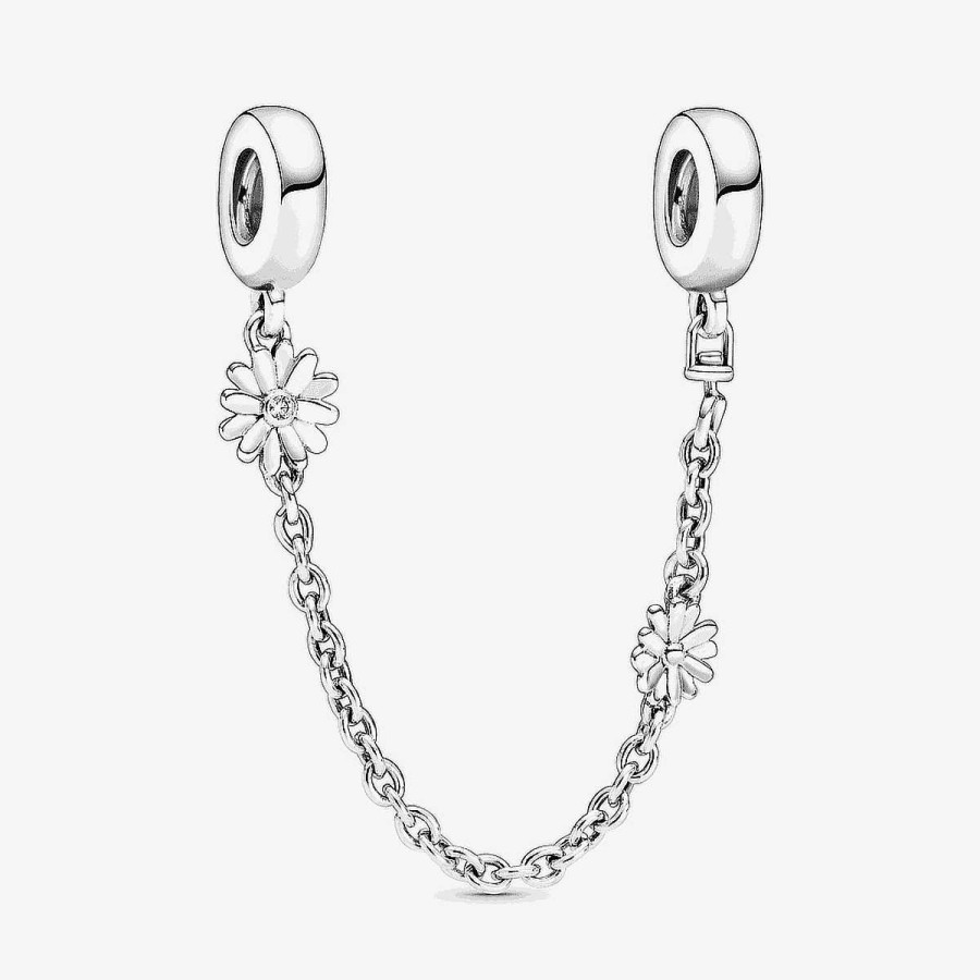 Joyer A Pandora  | Cadena Pandora De Seguridad De Margaritas