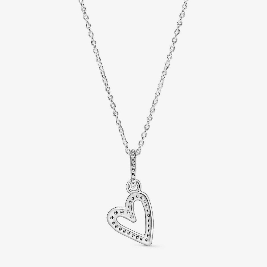 Joyer A Pandora  | Collar Pandora Corazones Brillantes