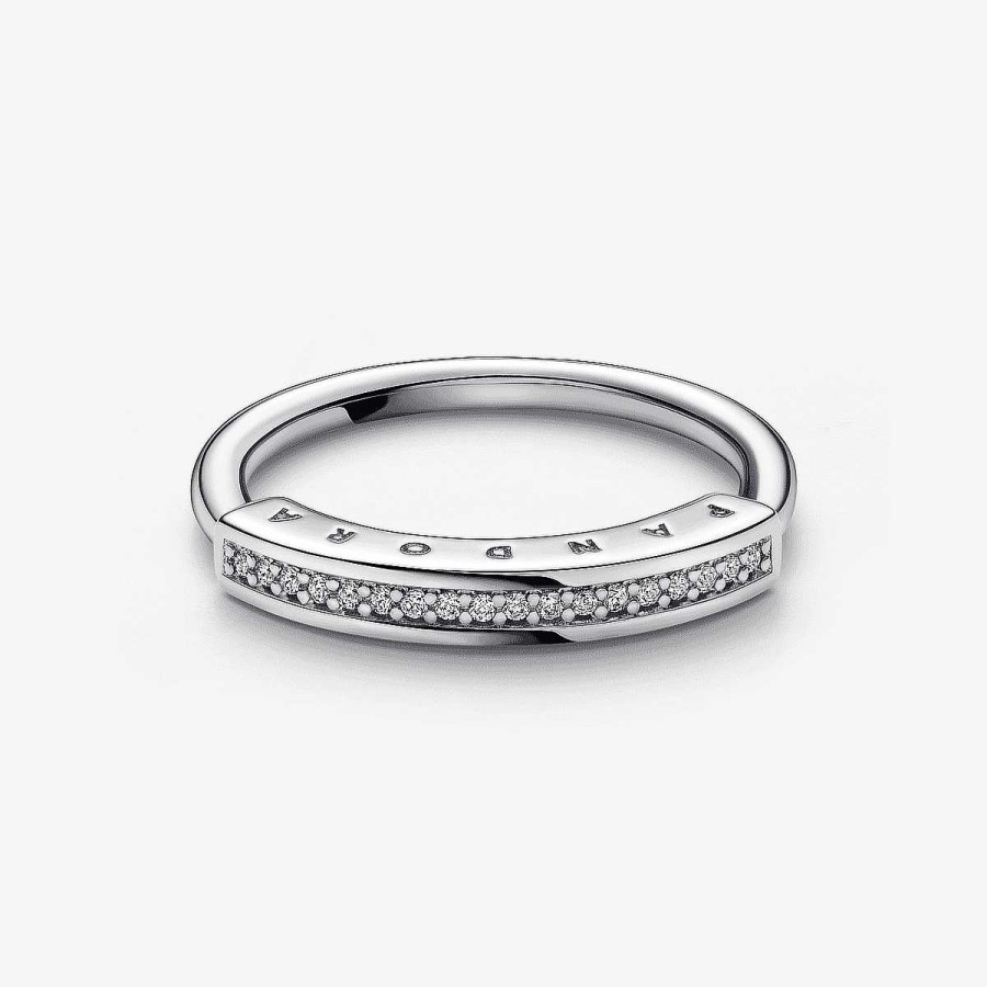 Joyer A Pandora  | Anillo Pandora Signature I-D Pav