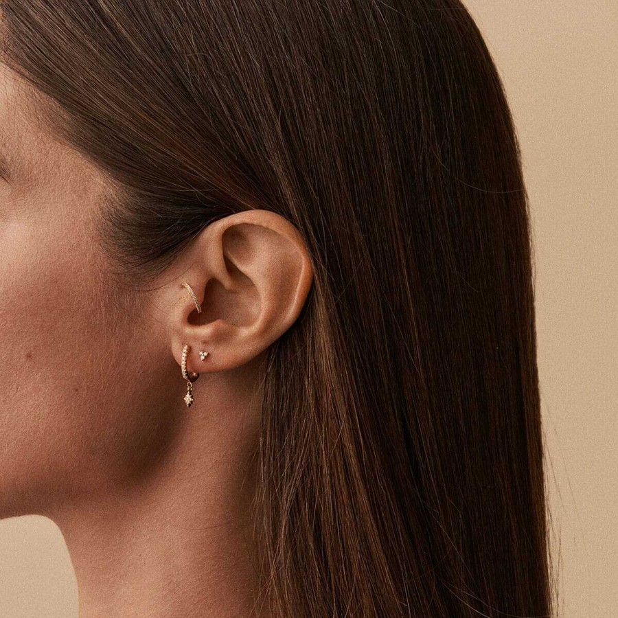 Joyer A Agatha Paris  | Piercing Mini Minpunta De Agatha Paris – Cristal / Dorado