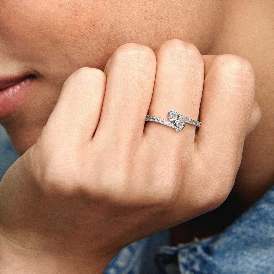 Joyer A Pandora  | Anillo Pandora Corazones Para Siempre