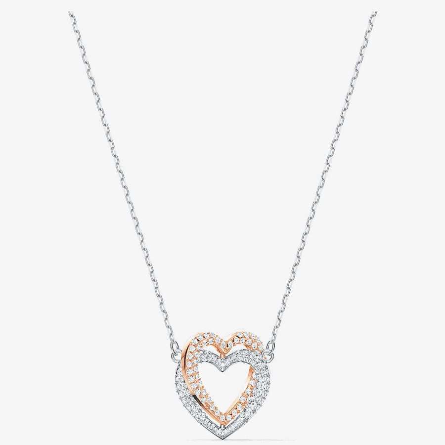 Joyer A Swarovski  | Collar Swarovski Infinity Doble Coraz N