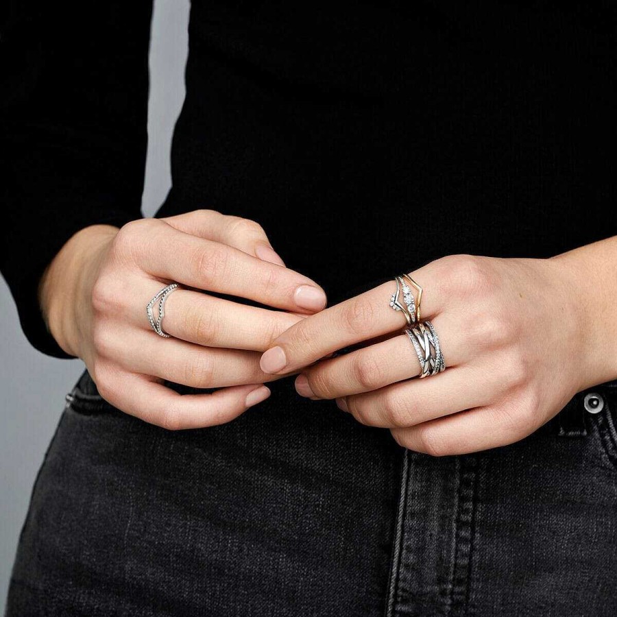 Joyer A Pandora  | Anillo Pandora Entrelazados