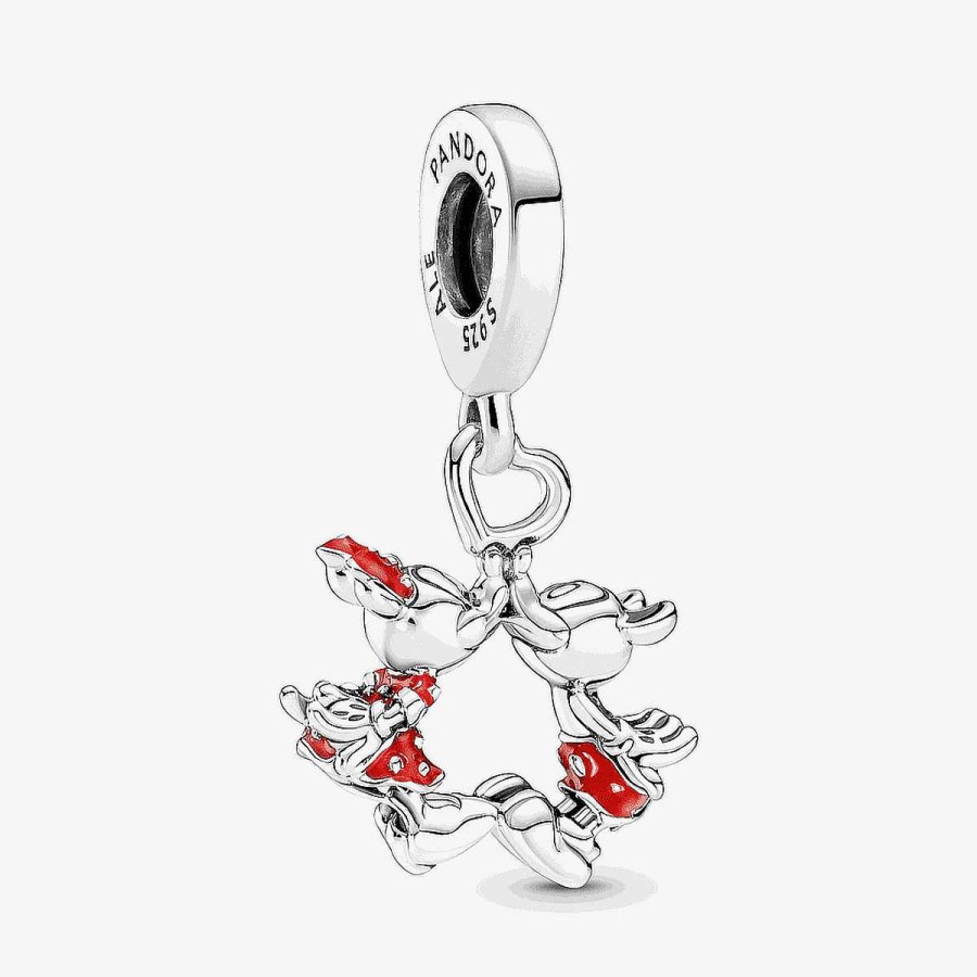 Joyer A Pandora  | Charm Colgante Pandora Beso De Mickey Y Minnie Mouse De Disney