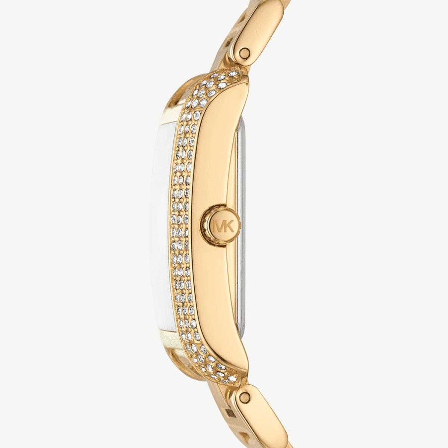 Relojes Michael Kors  | Reloj Michael Kors Emery Mini Dorado Con Incrustaciones