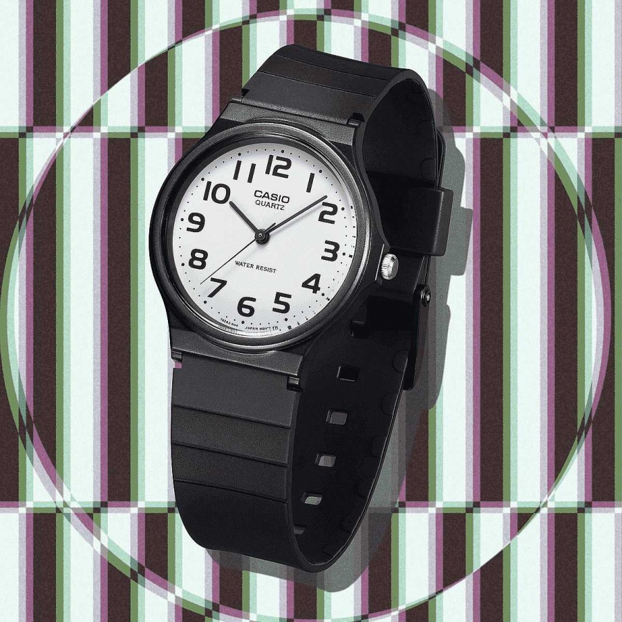 Relojes Casio  | Reloj Casio Collection Pl Stico Negro Esfera Blanca