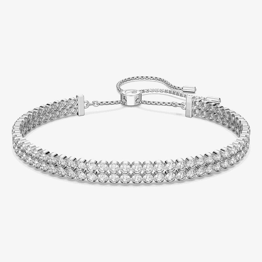 Joyer A Swarovski  | Pulsera Subtle Swarovski Ba Ada En Rodio