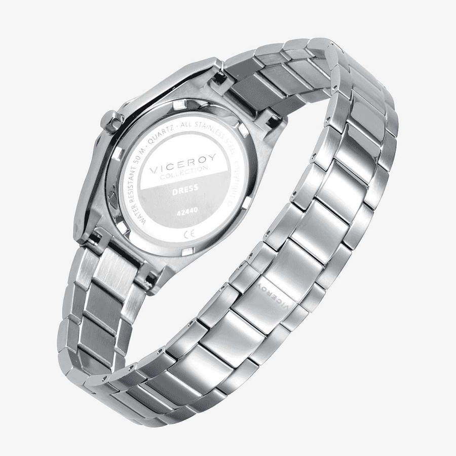 Relojes Viceroy  | Reloj Viceroy Dress, Brazalete Acero Plateado, Esfera Blanca