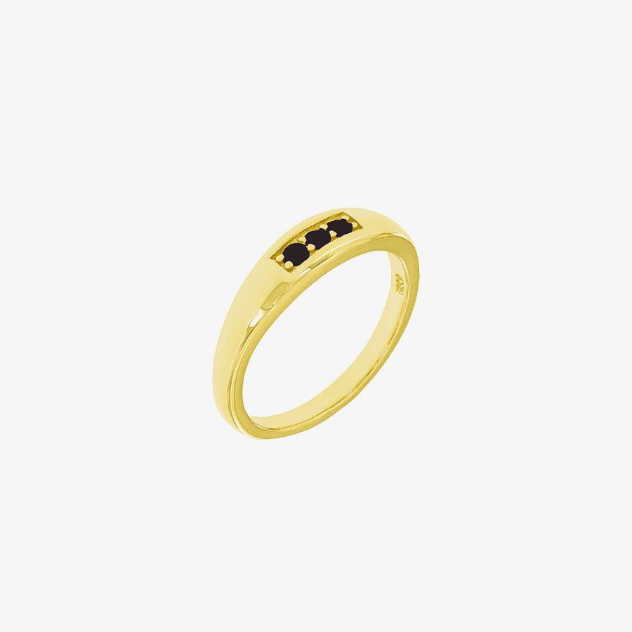 Joyer A B&U  | Anillo De Plata Ba O Oro Black Dots