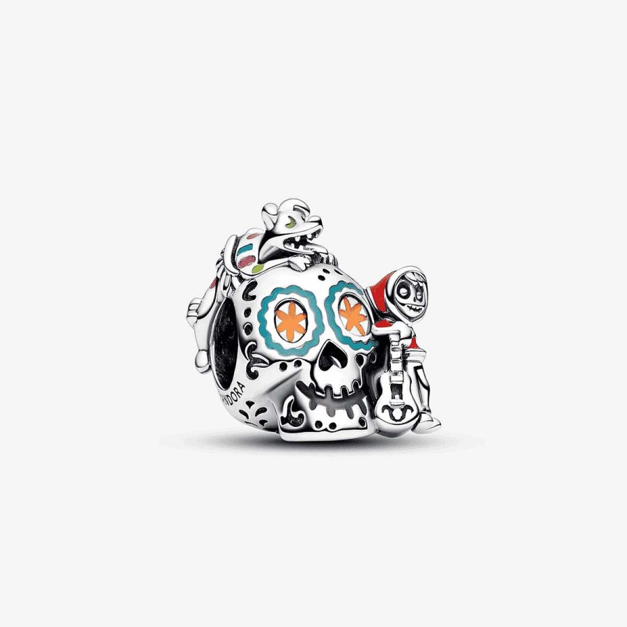 Joyer A Pandora  | Charm Pandora Calavera De Miguel Y Dante De Coco De Disney Pixar Que Brilla En La Oscuridad