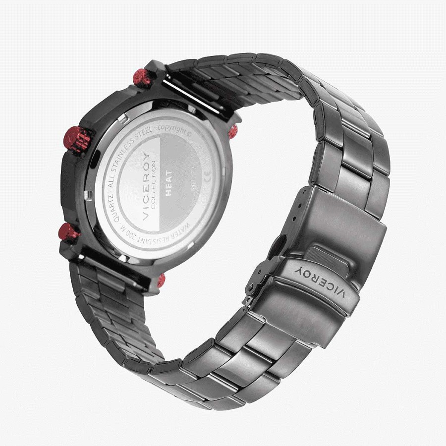 Relojes Viceroy  | Reloj Viceroy Heat, Brazalete Acero Gris, Esfera Rosa