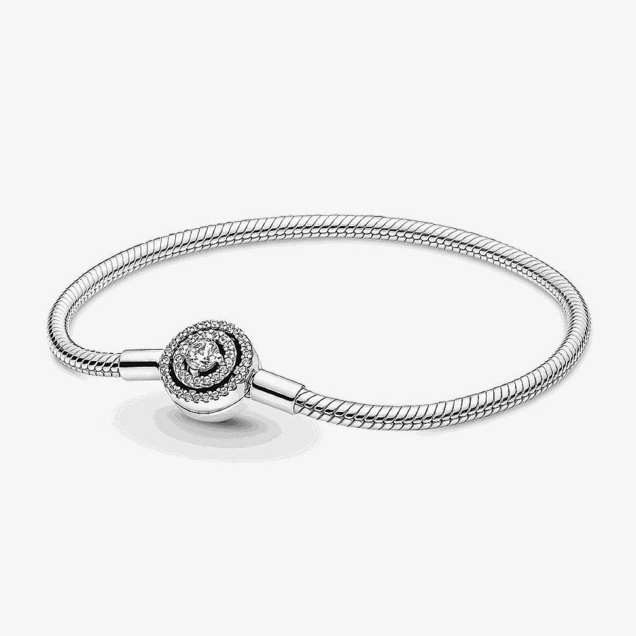 Joyer A Pandora  | Pulsera Pandora Moments Cadena De Serpiente Halo