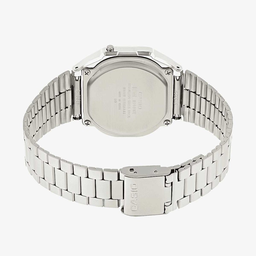 Relojes Casio  | Reloj Casio Vintage Iconic Acero Plateado Esfera Plateada