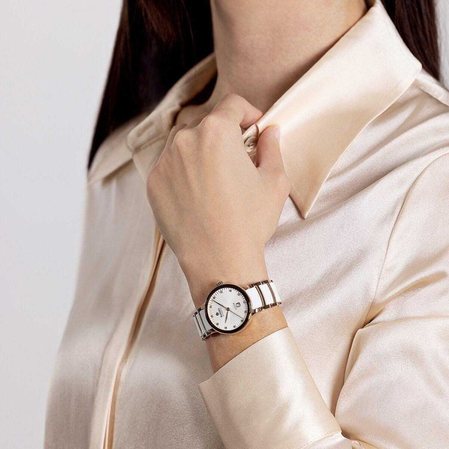 Relojes Rado  | Reloj Rado Centrix Autom Tico Diamonds Blanco