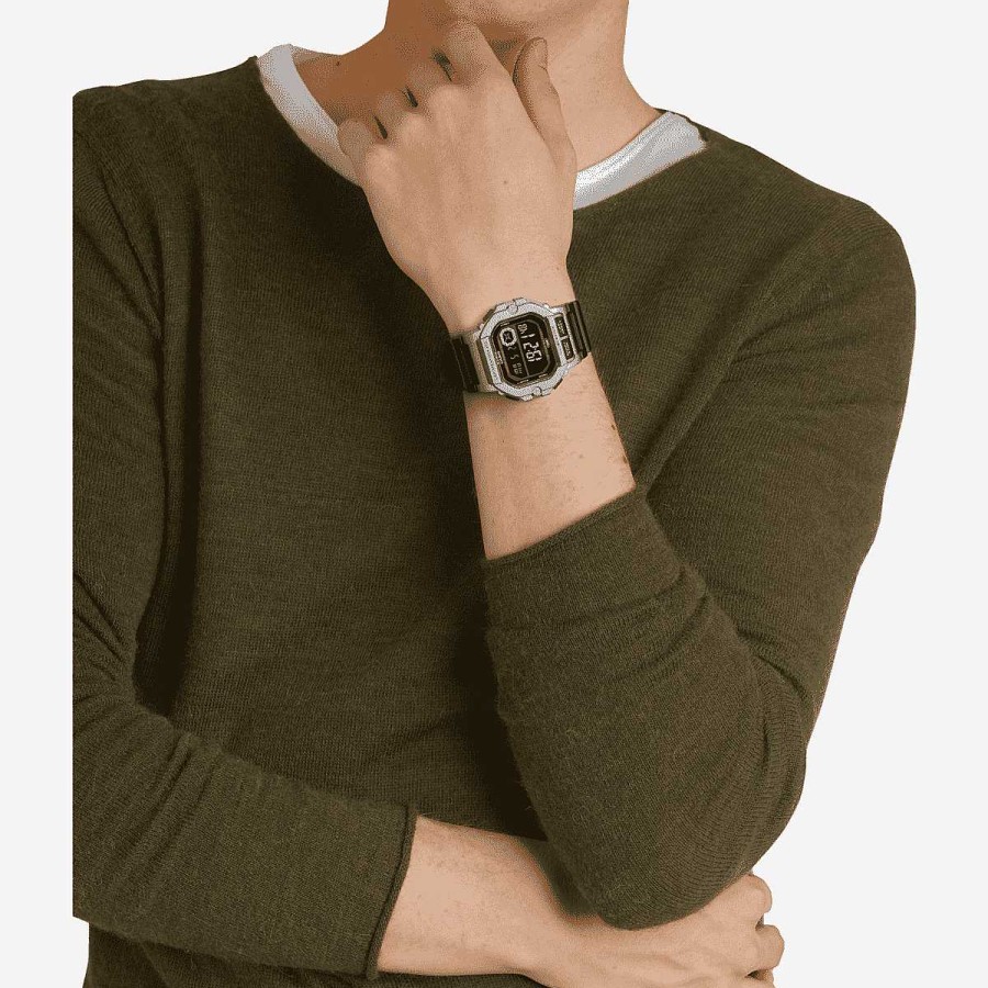 Relojes Casio  | Reloj Casio Collection Pl Stico Negro Caja Rectangular Plateada