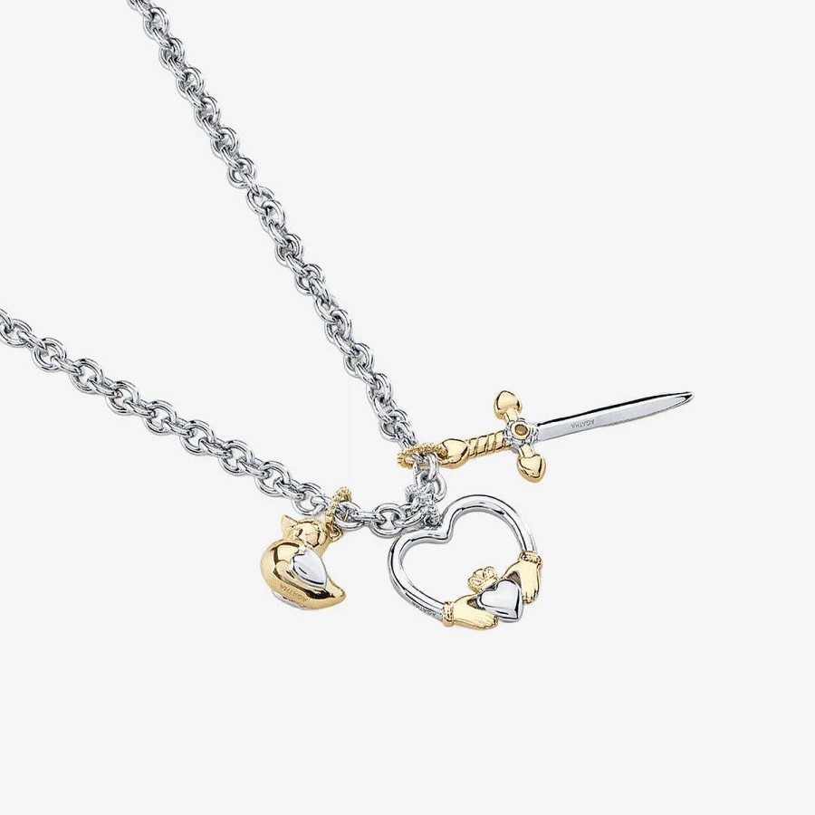 Joyer A Agatha Paris  | Colgante Daga De Agatha Paris – Plata / Oro