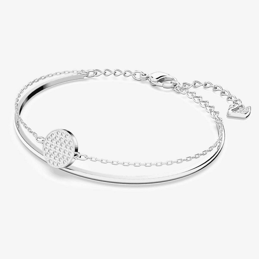 Joyer A Swarovski  | Brazalete Ginger Swarovski Ba Ado En Rodio