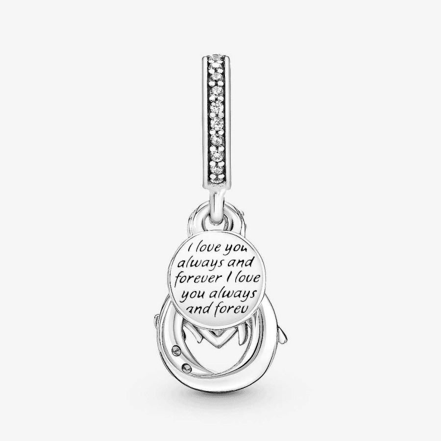 Joyer A Pandora  | Charm Colgante Pandora Doble Mam Infinito Pav