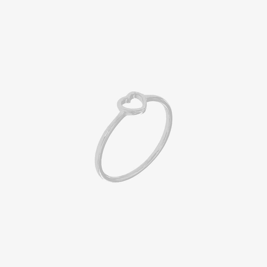 Joyer A B&U  | Anillo De Plata Empty Heart