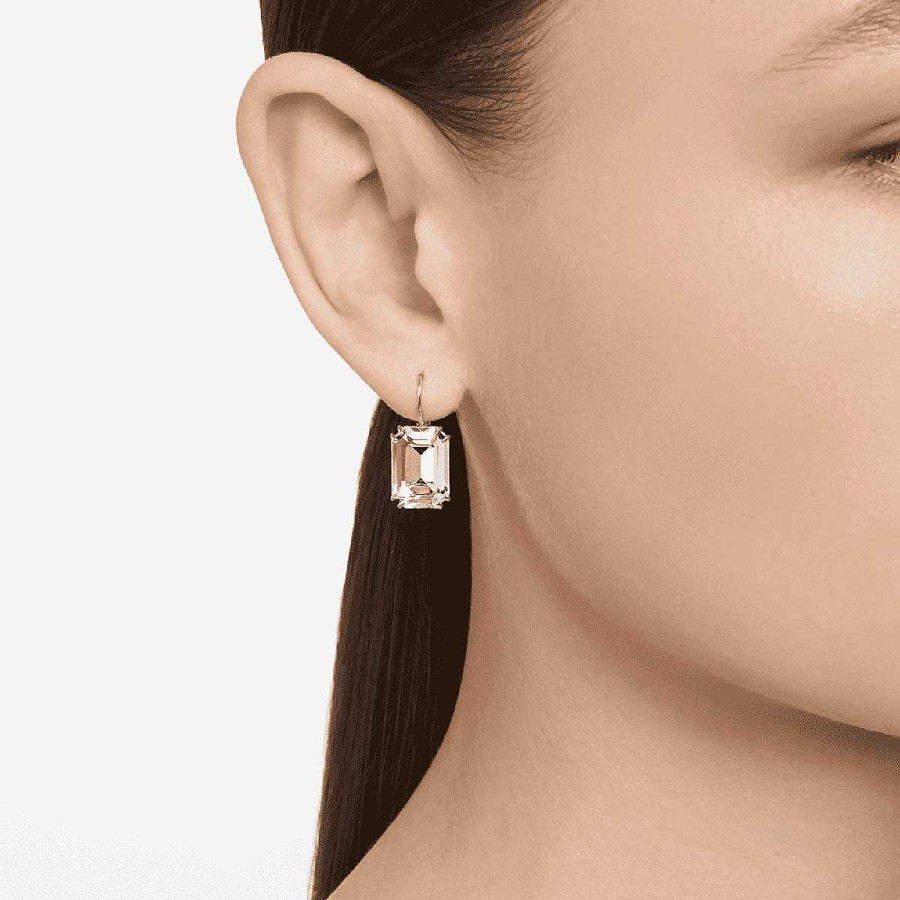 Joyer A Swarovski  | Pendientes Millenia Swarovski Ba Ados En Rodio