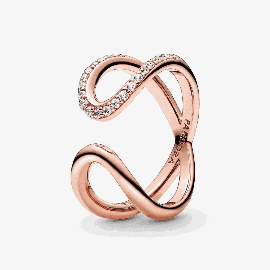 Joyer A Pandora  | Anillo Pandora Abierto Infinito Envuelto